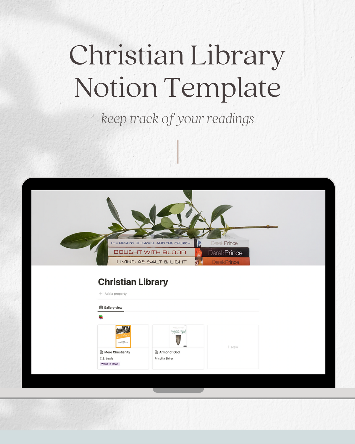 Christian Library - Notion Template