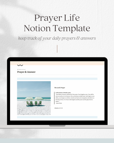 Prayer Life - Notion Template