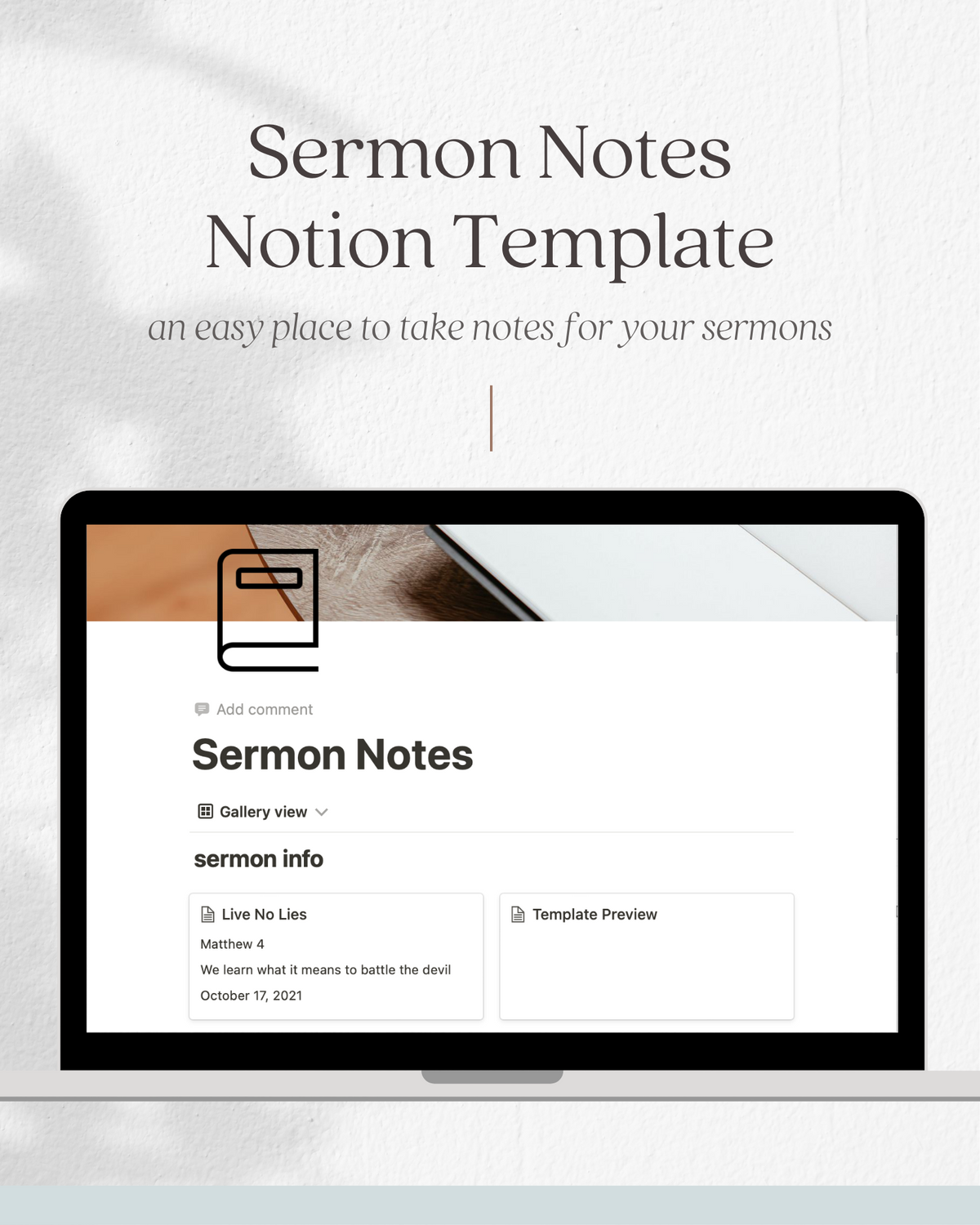 Notion Sermon Notes Template